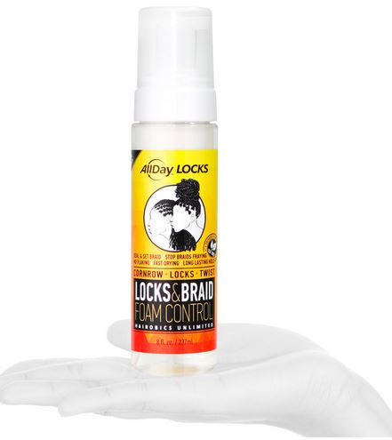 HairoBICS Locks & Braid Foam Control - Styling Foam for Natural Hair, Braids & Dreadlocks - Perfect for Daily Hair Care & Protective Styles