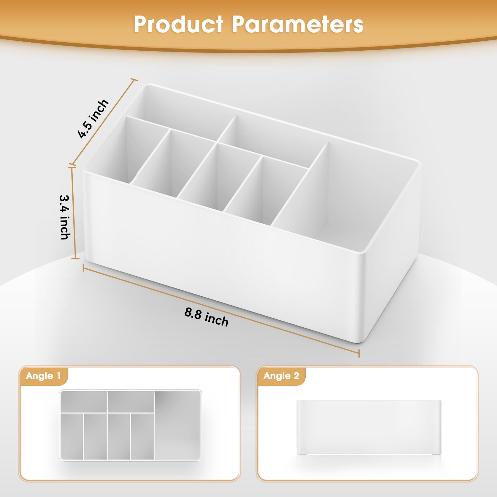 Premium Cable Organizer Box - Neat Charger & Cord Storage Solution (1 Pack, White) | Perfect for Home, Office & Travel Accessories Organization