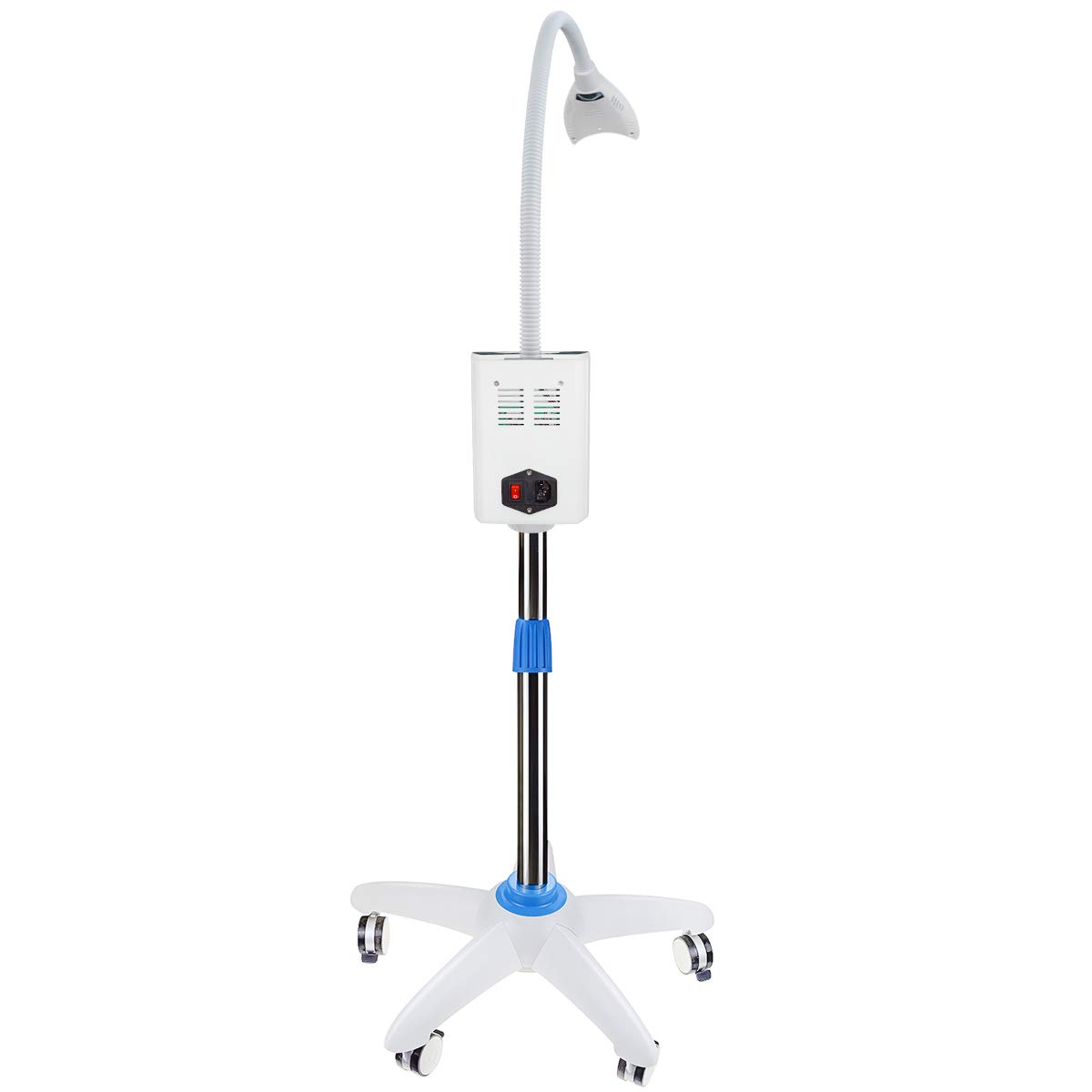 YF-666 LED Teeth Whitening Kit with Adjustable Stand & Remote - 6 Cold Light LED Accelerator, 4 Color Modes for Professional At-Home Teeth Whitening | Perfect for Smile Makeovers & Special Occasions