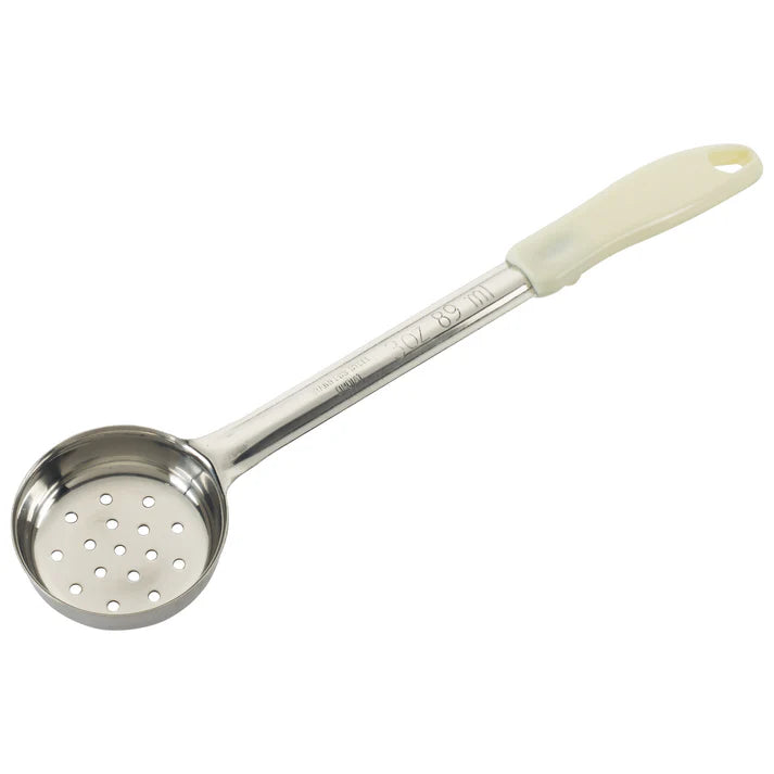 Winco 3 Oz Perforated Portion Control Spoon - Stainless Steel Food Measuring Scoop for Precise Portioning - Ideal for Restaurants, Catering & Food Service Industry