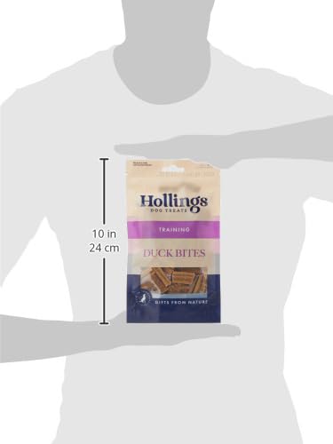 Hollings Duck Bites Dog Training Treats - High Protein, 100% Natural Duck Flavor Snacks for Adult Dogs (75g) | Perfect for Obedience Training, Reward Treats & Positive Reinforcement