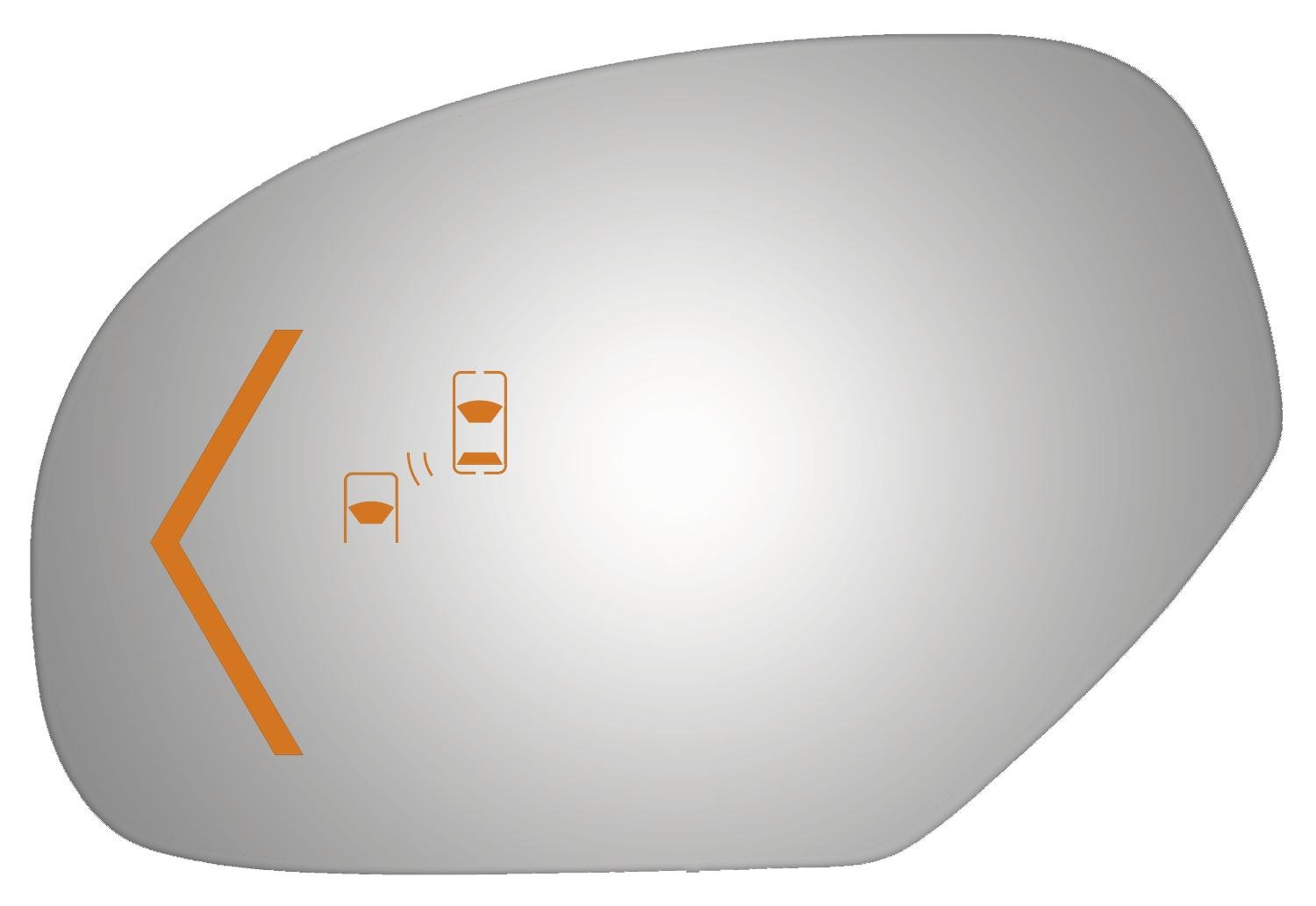 Replacement Mirror Glass for 2009-2014 Cadillac Escalade & GM Yukon/Tahoe/Suburban - Driver Side with Turn Signal and Blind Spot Indicators (Glass Lens Only) - Perfect for Parking Assistance and Lane Changing Safety