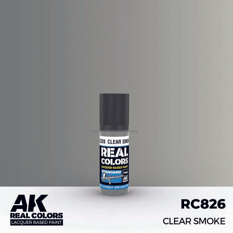 AK Interactive Real Colors Clear Smoke - High-Quality Acrylic Paint for Scale Models & Miniatures - Perfect for Realistic Smoke Effects in Dioramas, War Gaming, and Model Kits