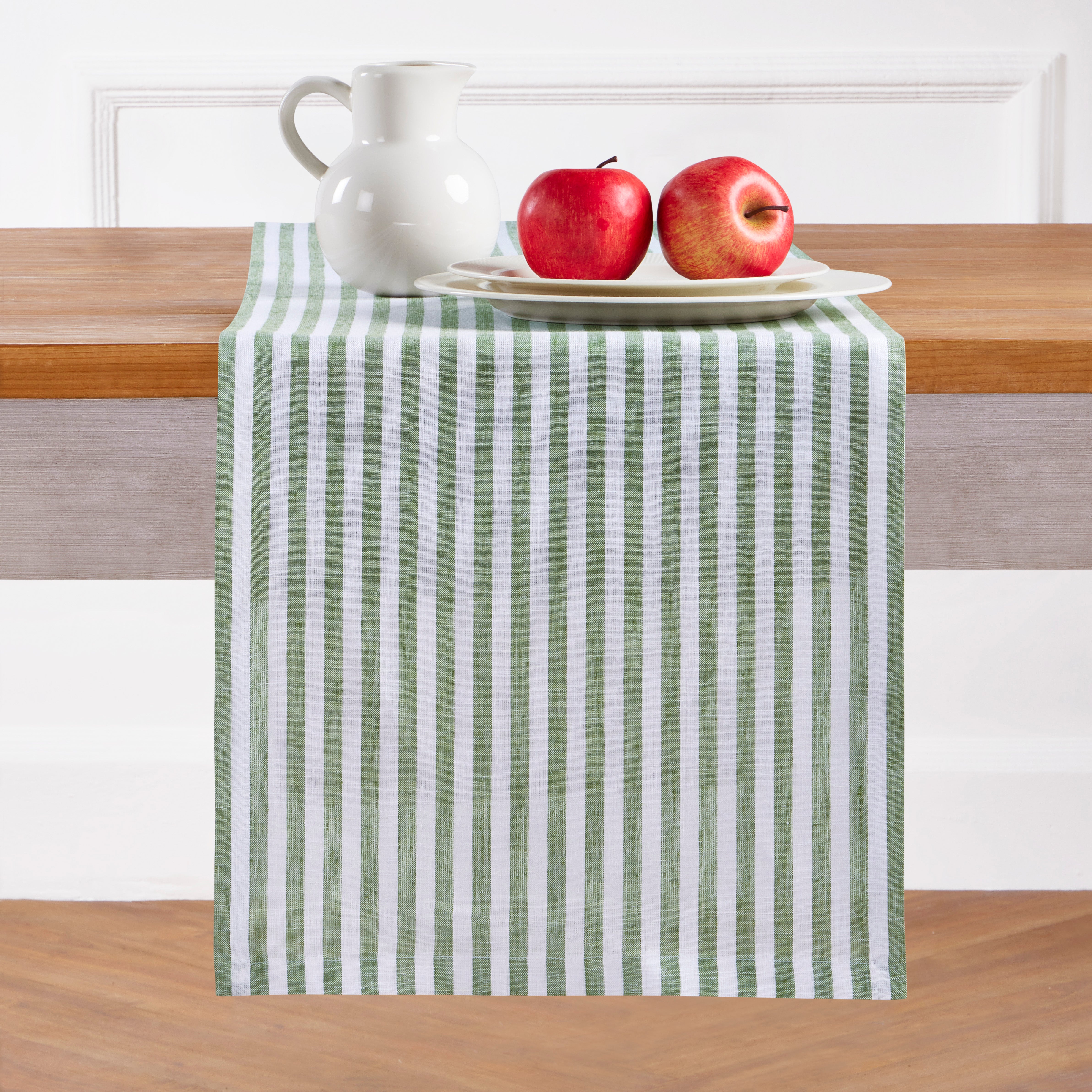 Amalfi Stripe Table Runner - Elegant Dining Decor for Weddings, Parties & Holiday Tablescapes