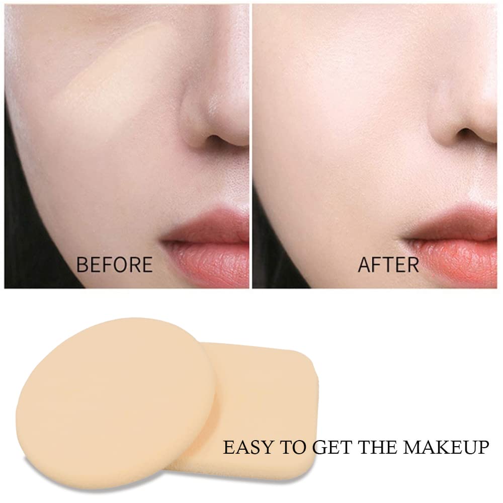 Premium Tandem Makeup Blender Sponges - 2 Pack for Full Coverage Foundation (Powder, Cream, Liquid) | Soft & Durable Beauty Sponge Applicators for Sensitive & Normal Skin | Perfect for Everyday Makeup & Professional Use