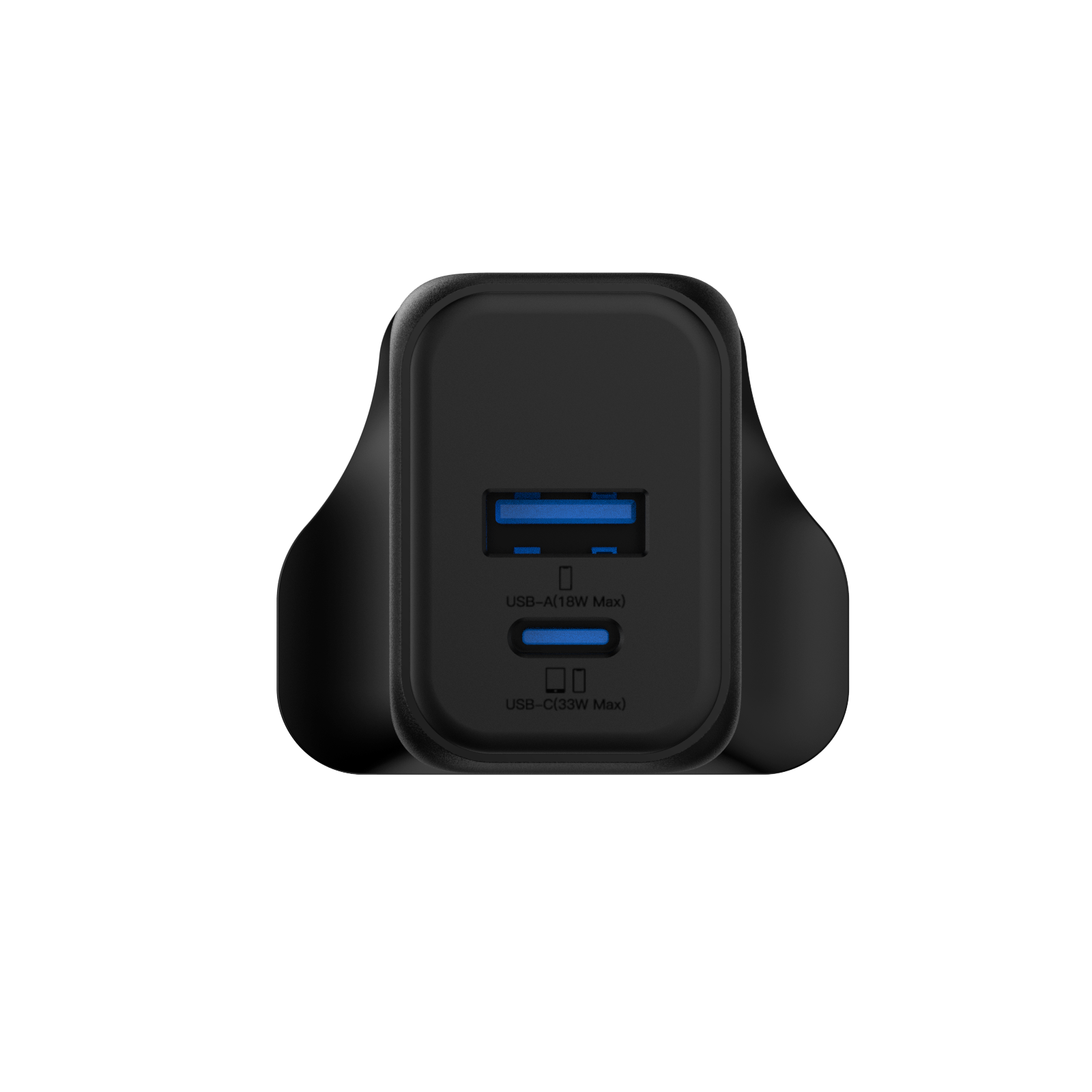 Vinnic FERNOW 33W PD QC Fast Charger with 2 Ports - Compact USB C Wall Charger for iPhone 15/14/13, Samsung Galaxy, iPad, AirPods - Perfect for Travel, Home & Office Use
