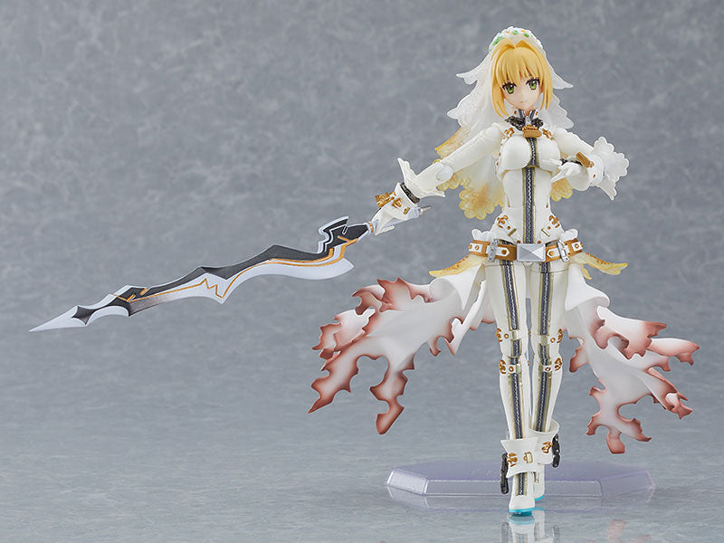Fate/Grand Order Figma #559 Saber/Nero Claudius (Bride) Action Figure - Collectible Anime Character Model for Display & Cosplay