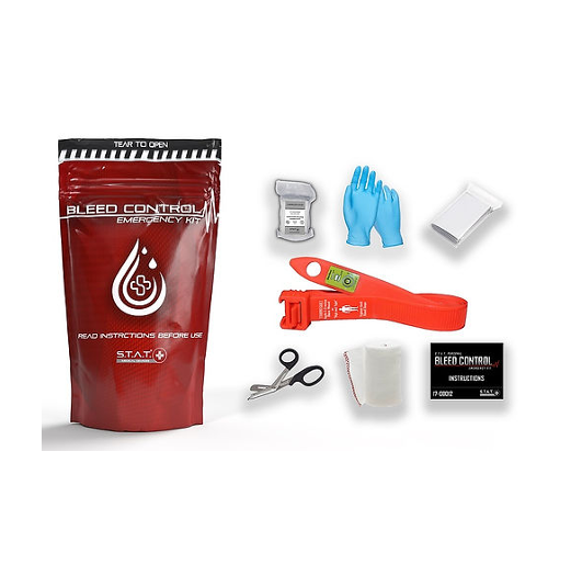 First Aid Bleeding Control Kit for Emergencies - Trauma Wound Care, Tourniquet, Bandages & Gauze | Perfect for Home, Car, Outdoor & Survival Kits
