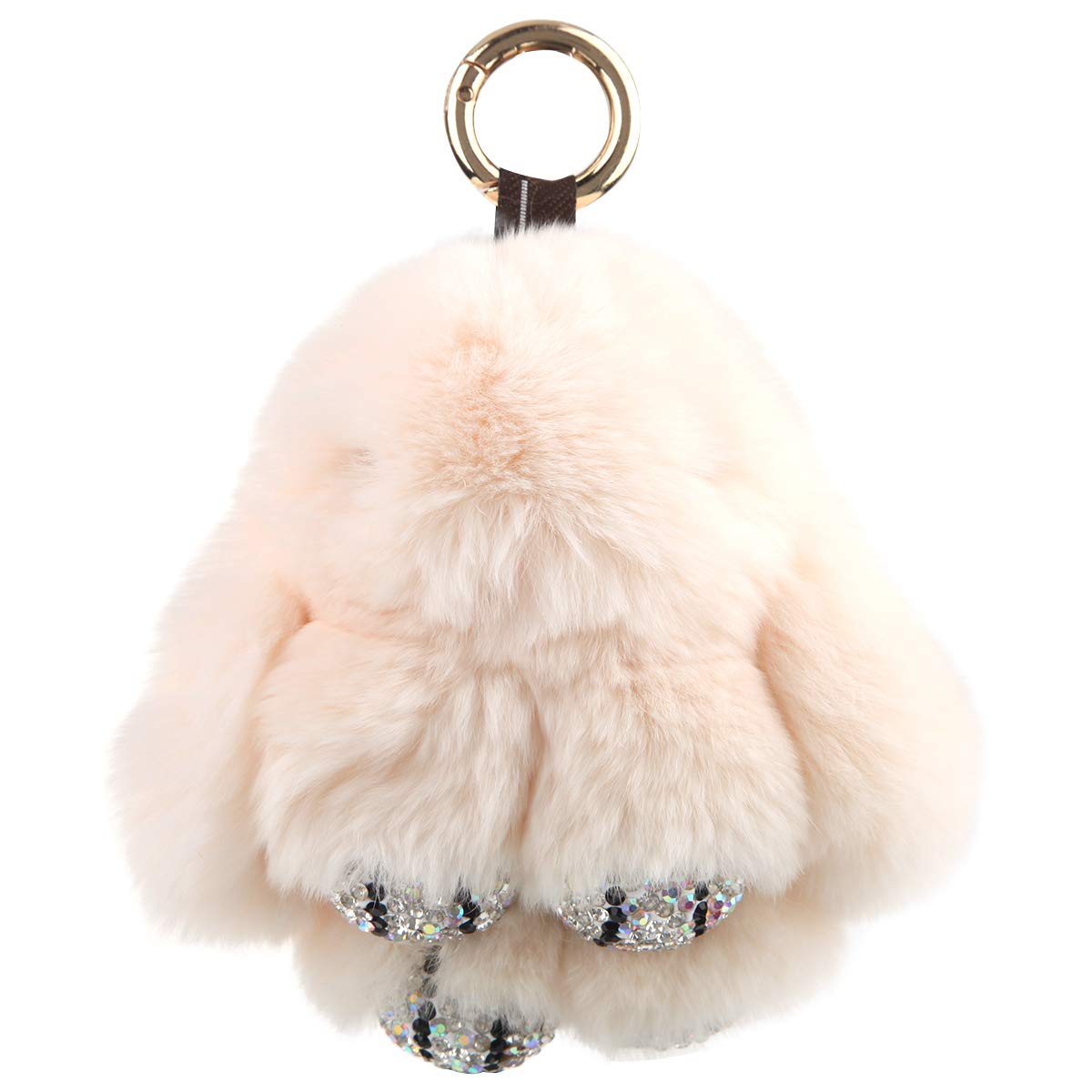 Fawziya Rhinestone Rabbit Keychains - Cute & Elegant Keychains for Women, Perfect for Handbags, Backpacks, and Gift Giving