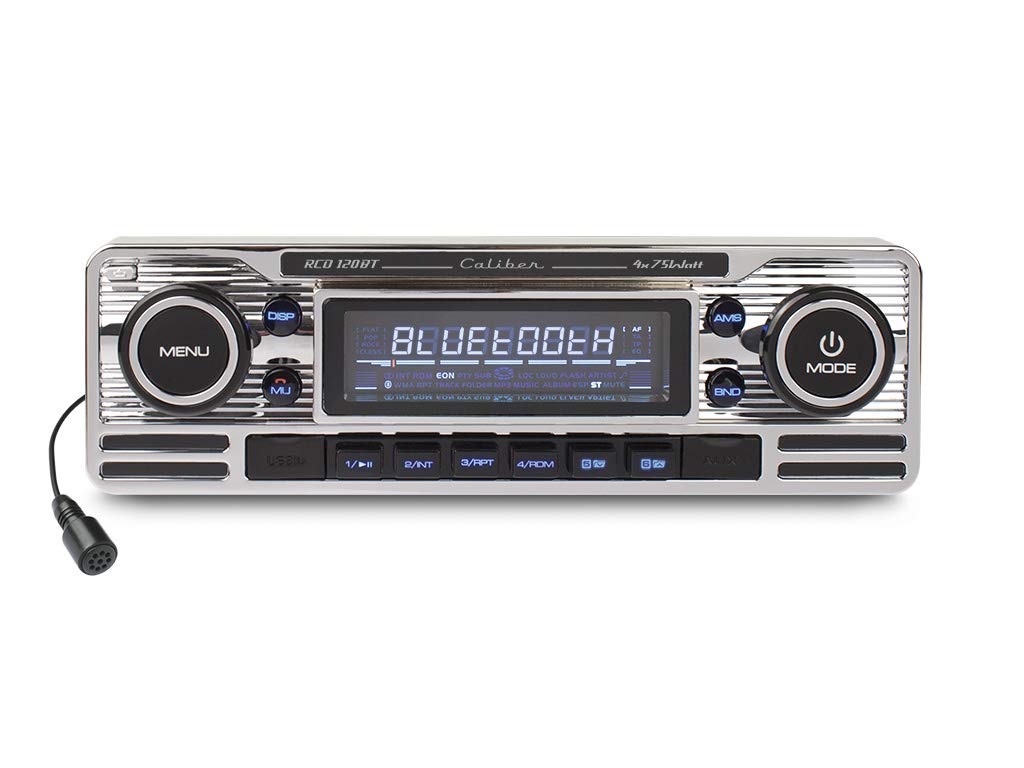 Caliber RCD120BT 1 Din Car Stereo with Bluetooth, CD Player, USB/SD/AUX Input & FM Radio - Perfect for Upgrading Your Vehicle Audio System