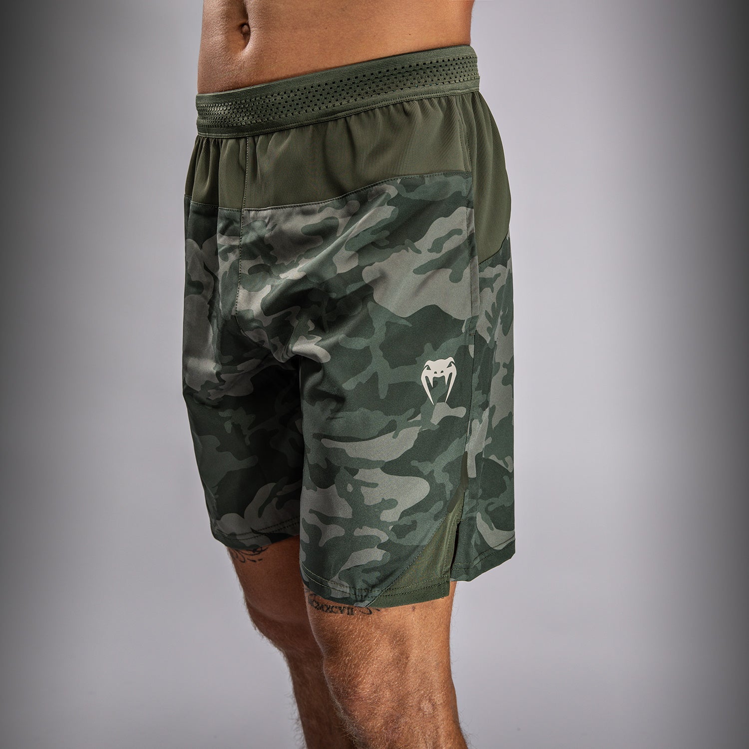 Venum G Fit Air Men's Training Shorts - Breathable Workout Shorts for Gym & MMA - Army Camo Print - Perfect for Running, Boxing & Fitness Training