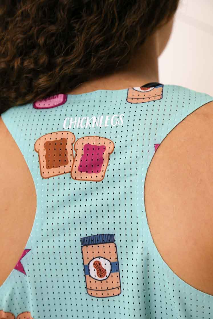 Women's PB&J Performance Singlet - Breathable Running Tank Top for Workouts & Gym - Perfect for Yoga, CrossFit & Athletic Training