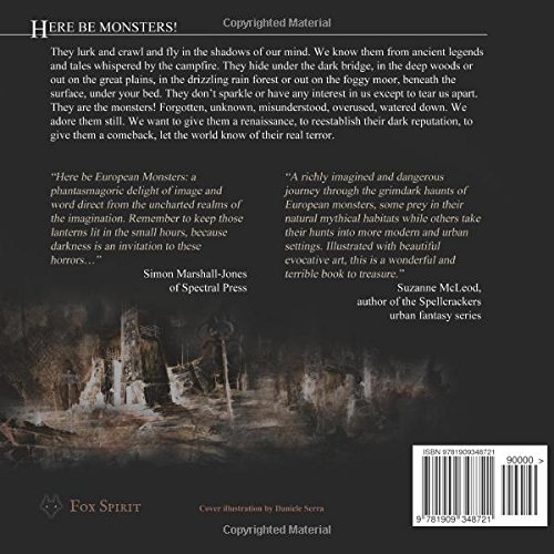 European Monsters Book - Fox Spirit Illustrated Monster Guide | Fantasy Art, Mythology & Gothic Collectibles for Halloween, RPG Gaming & Dark Academia Decor