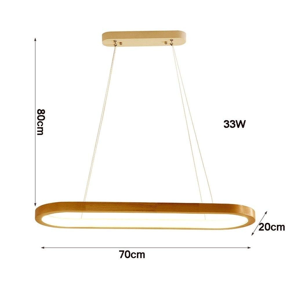 Modern Nordic Style LED Chandelier - Solid Wood Restaurant Pendant Light, Energy Efficient Ceiling Lamp for Bar, Study, Dining Room (A++ Energy Class) | Perfect for Home Decor, Office Lighting & Commercial Spaces