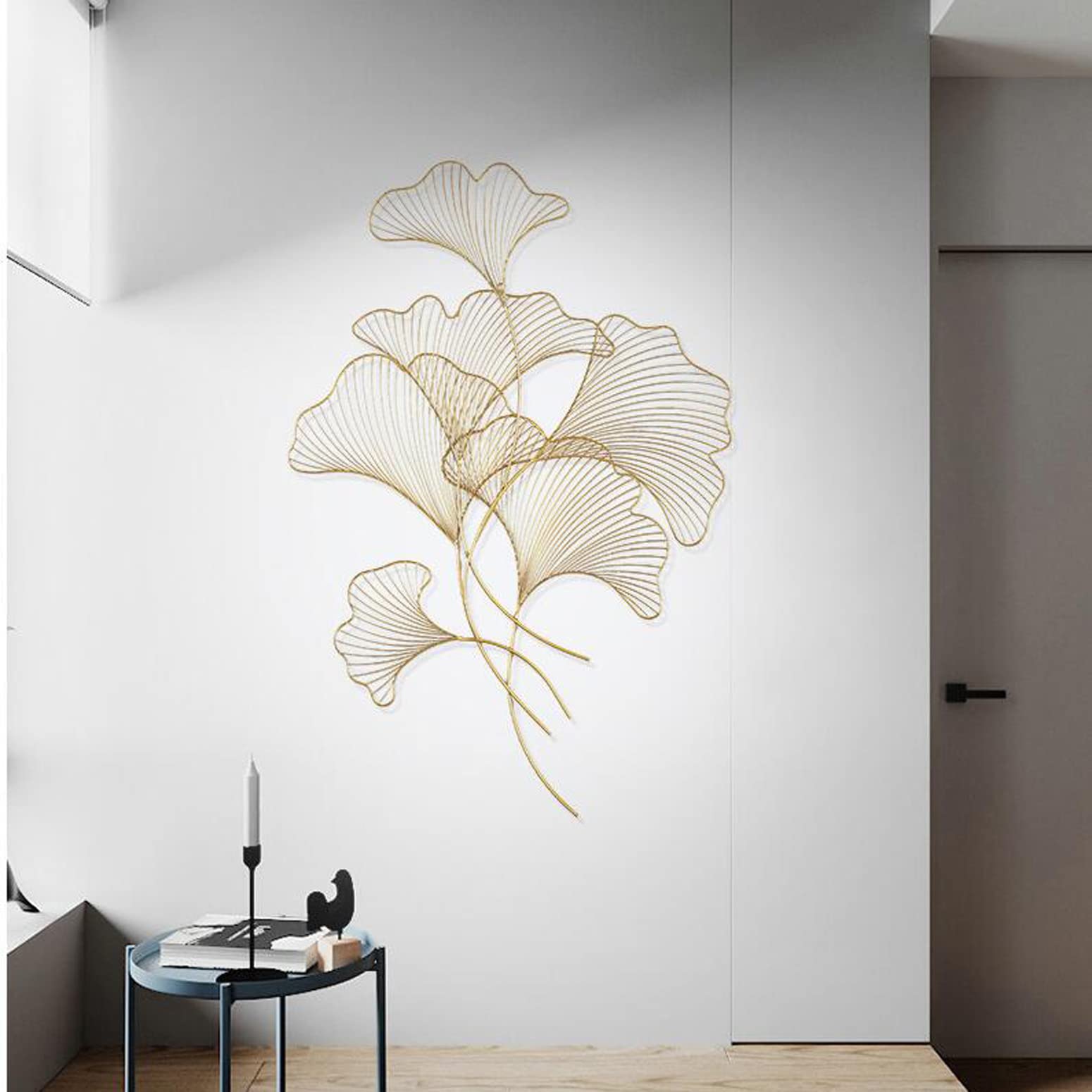 Handmade Metal Wall Art Sculpture - 70x100cm Modern Abstract Metal Decor for Home & Office - Easy to Install with Hanging Holes - Perfect for Living Room, Bedroom, or Workspace Décor