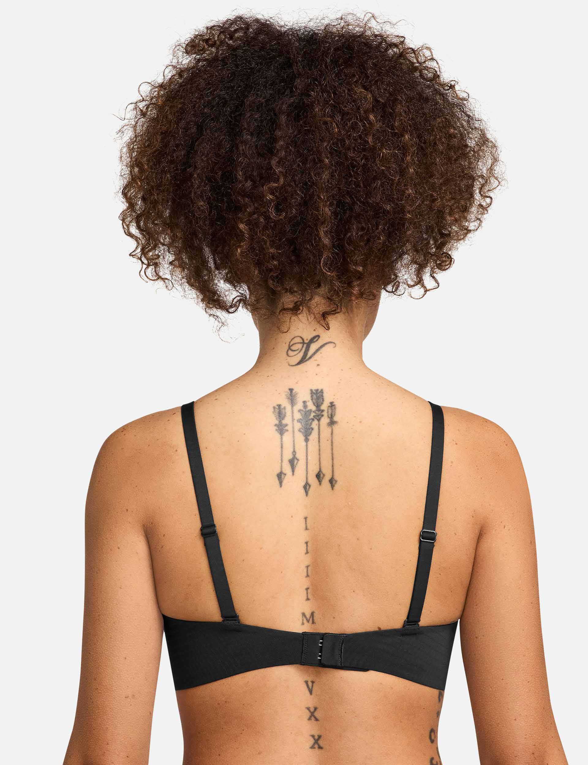 Alate Minimalist Convertible Bra for Women - Seamless Wireless Comfort in Black & Cool Grey | Perfect for Yoga, Workout and Everyday Wear