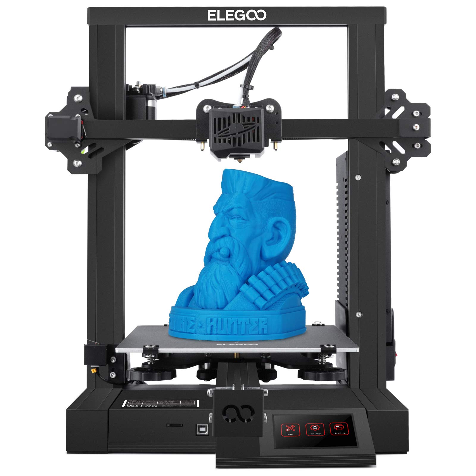 ELEGOO Neptune 2 FDM 3D Printer with Silent Motherboard, Safety Power Supply, Resume Printing & Removable Build Plate - 8.66x8.66x9.84 Inch Printing Size | Perfect for Home DIY, Prototyping & Educational Projects