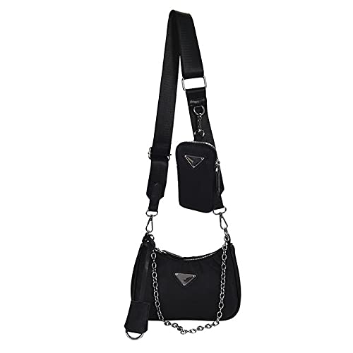 Luxury Designer Shoulder Bags for Women - Malimaha Crossbody Purse with Mini Pocket, Stylish Messenger Handbag (Black) | Perfect for Work, Travel & Everyday Use
