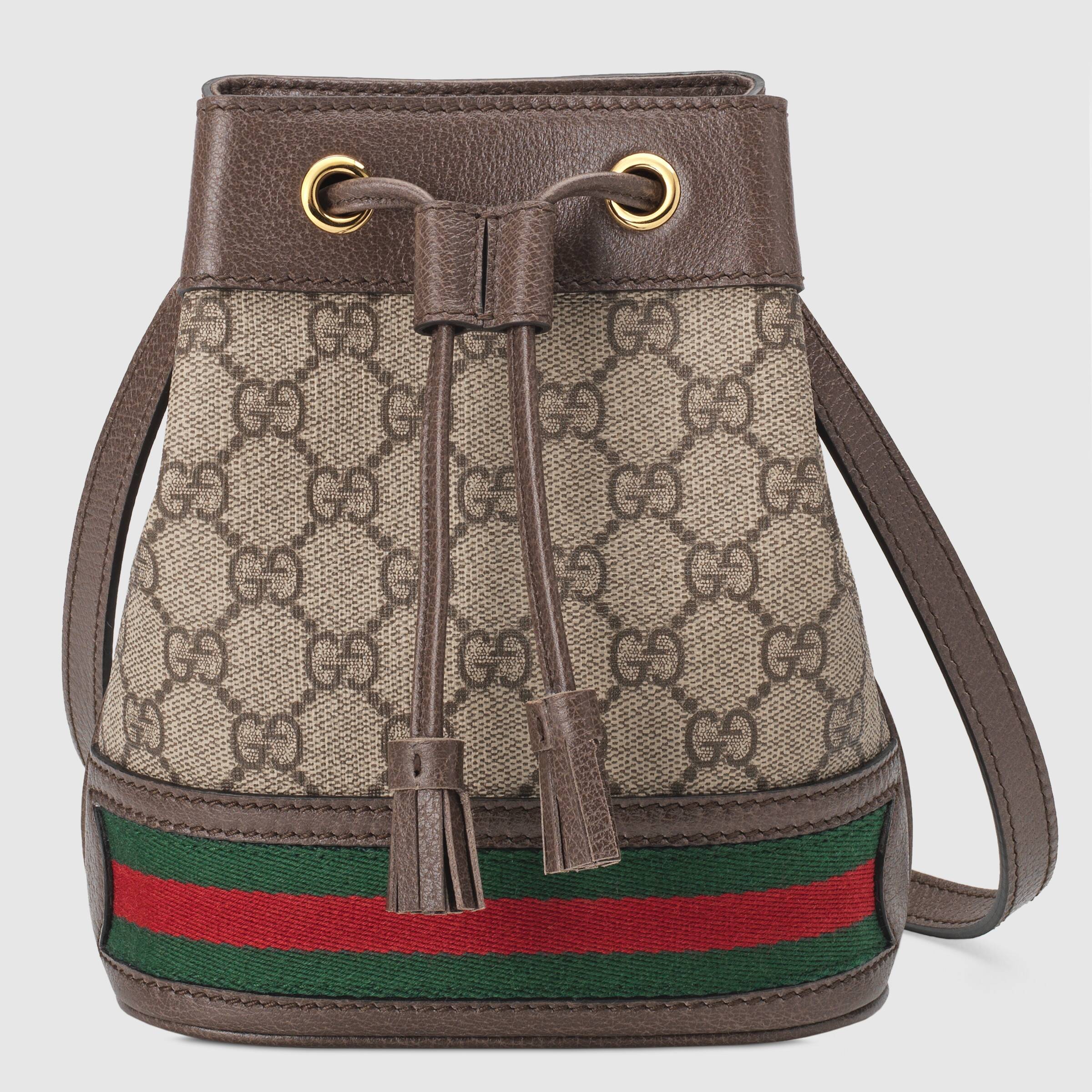 Gucci Mini GG Bucket Bag for Women - Luxury Leather Crossbody Shoulder Bag - Perfect for Travel, Shopping & Everyday Use