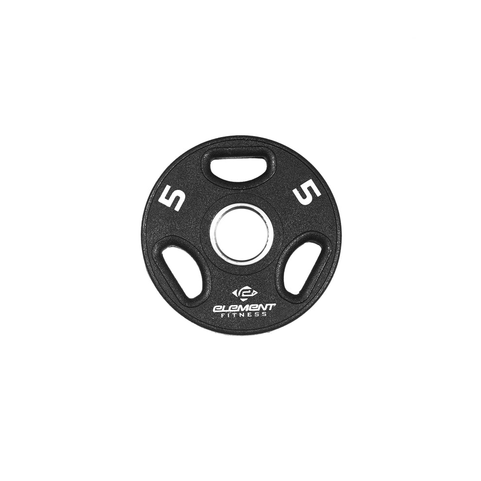 Element Virgin Rubber Olympic Plate & Bar Set - 300lb Weightlifting Kit for Home Gym & CrossFit Training | Durable Bumper Plates & Olympic Bar for Strength Training & Fitness Workouts