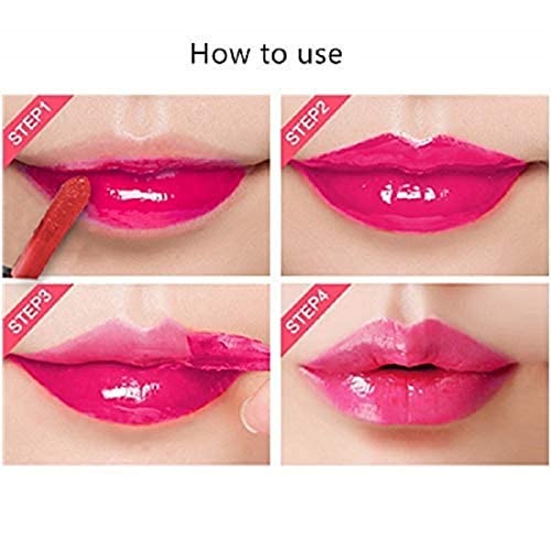 6 Colors Long Lasting Waterproof Tattoo Peel Off Lip Tint Set - Rose Pink, Watermelon, Sexy Red, Lovely Peach, Cherry Red, Sweet Orange (15g) | Vegan Cruelty-Free Lip Stain for Daily Wear, Parties & Special Occasions