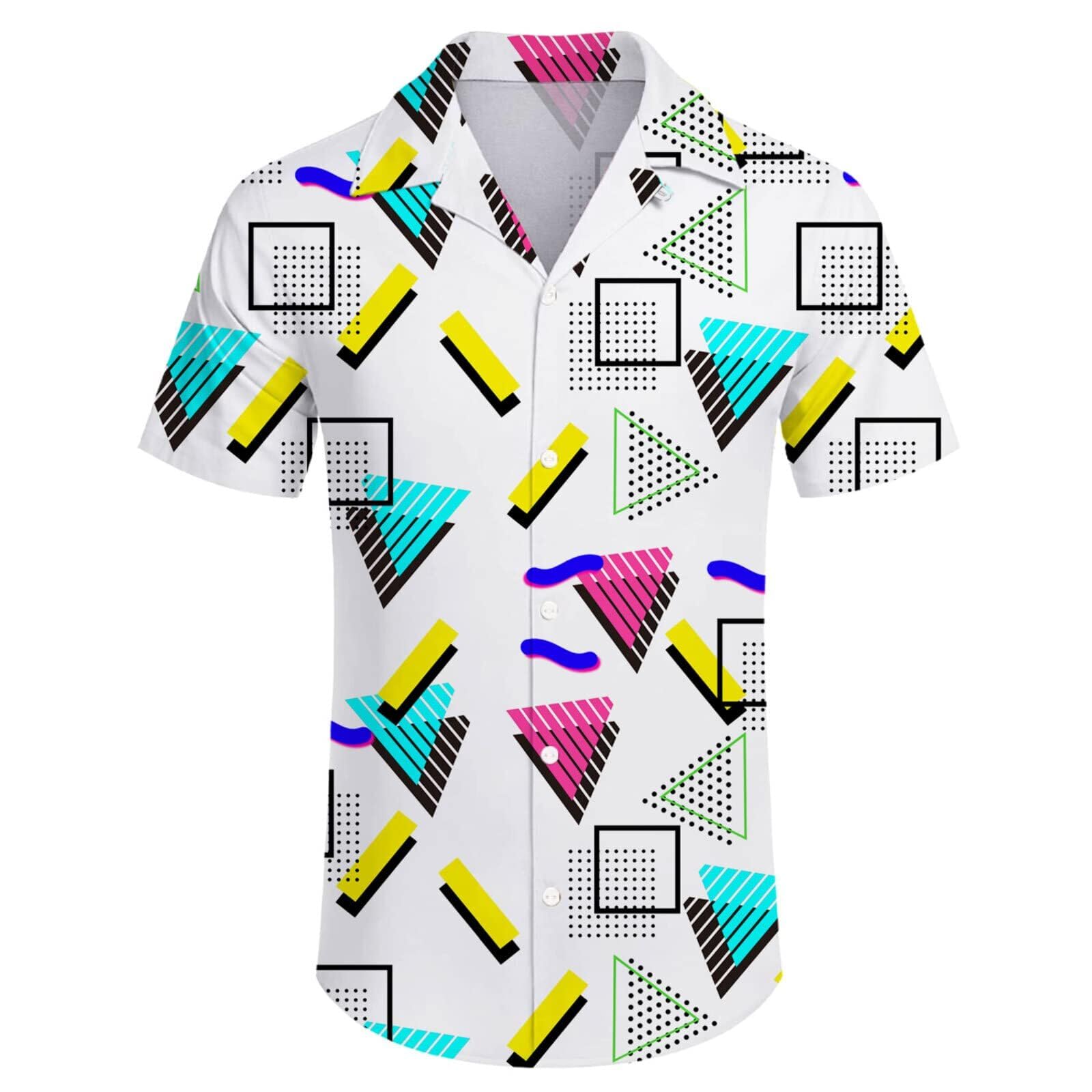 Hawaiian Shirt and Shorts Set for Men - 2 Piece Summer Outfit with Bucket Hat | Beach Vacation, Luau Party, Casual Wear