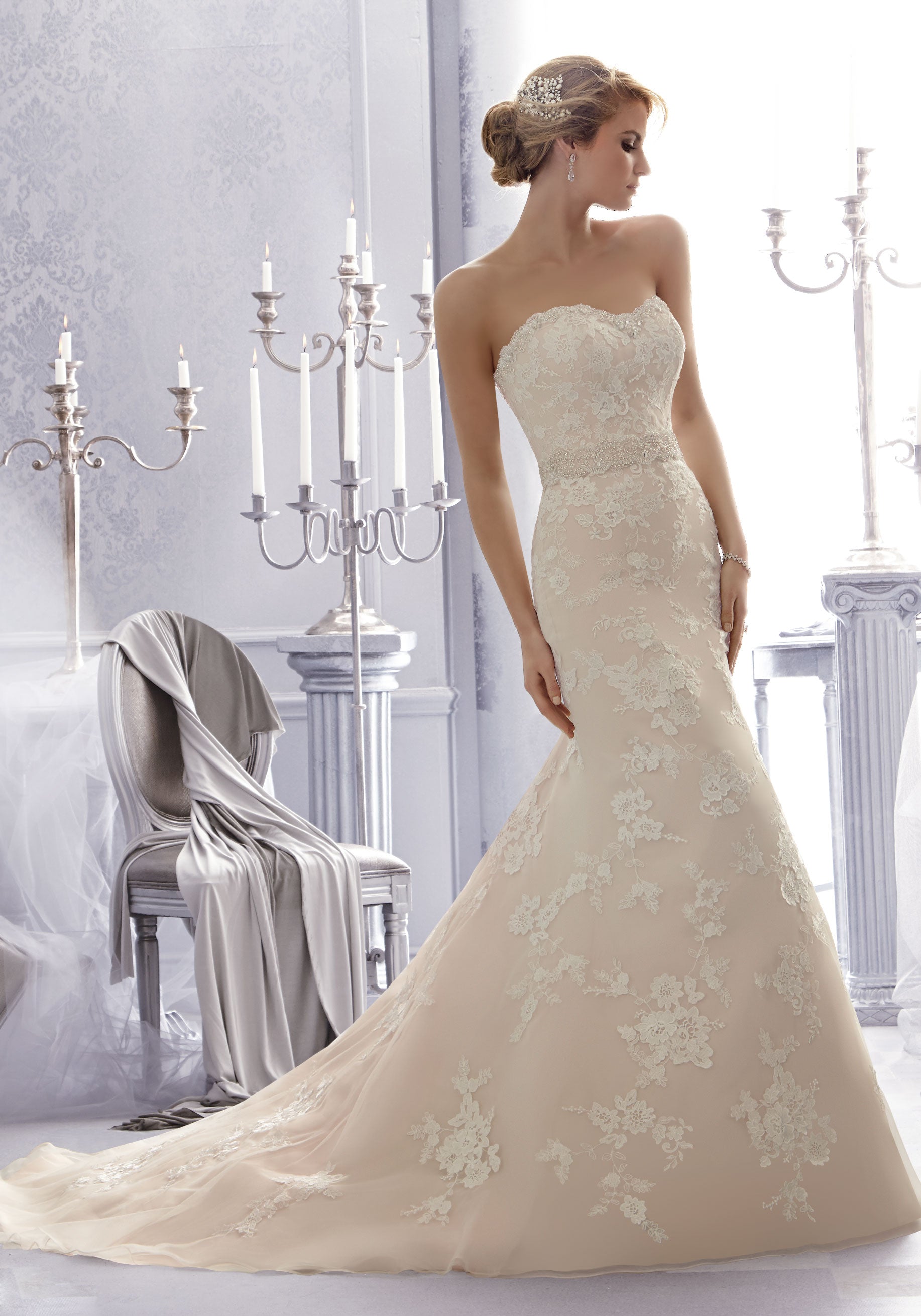 Morilee 2676 Sample Gown - Elegant Wedding Dress for Brides | Perfect for Church Ceremonies & Formal Receptions