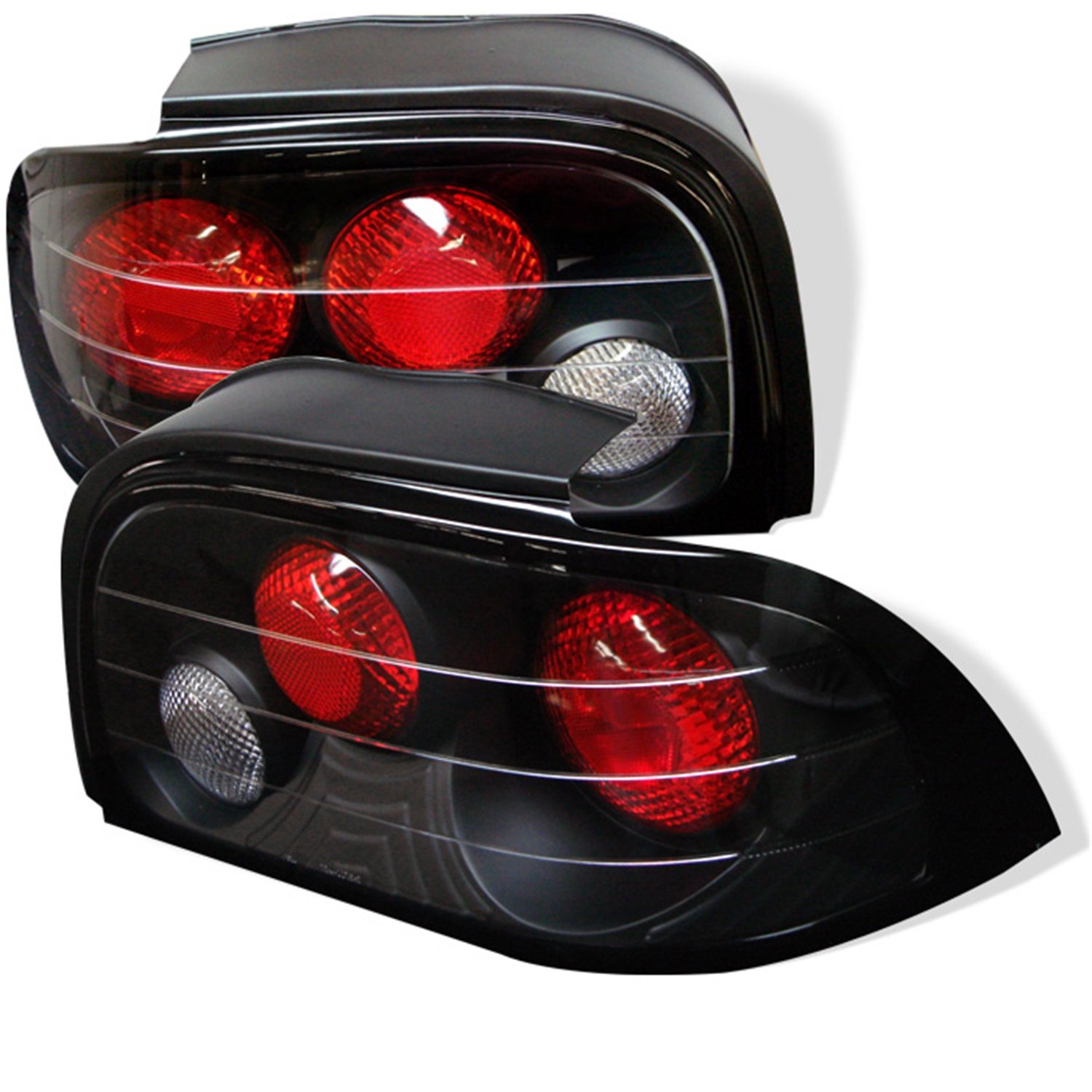 Spyder Ford Mustang 94-95 Altezza Tail Lights - Black | High-Performance LED Rear Lights for Classic Mustang | Perfect for Night Driving & Car Shows