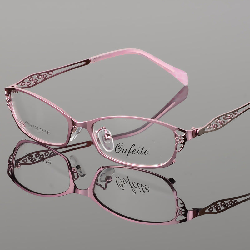 Premium Bclear Women's Metal Alloy Half-Rim Eyeglass Frames (Model S99002) - Lightweight & Durable for Work, Reading & Fashion Accessories