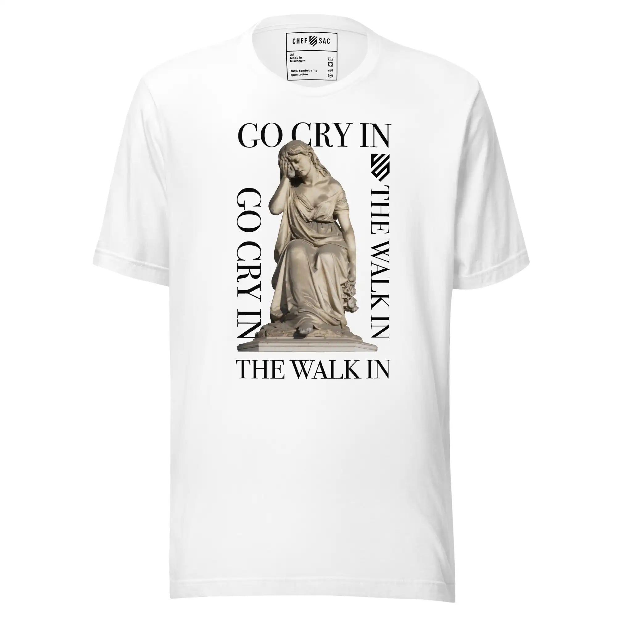 Go Cry in the Walk In Shirt - Funny Sarcastic T-Shirt for Men & Women - Perfect for Gym, Workout & Casual Wear