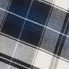 Women's Tarbell Check Flannel Shirt - Dark Navy & White Plaid Long Sleeve Button Down Top for Casual Outfits, Fall Layering & Outdoor Activities