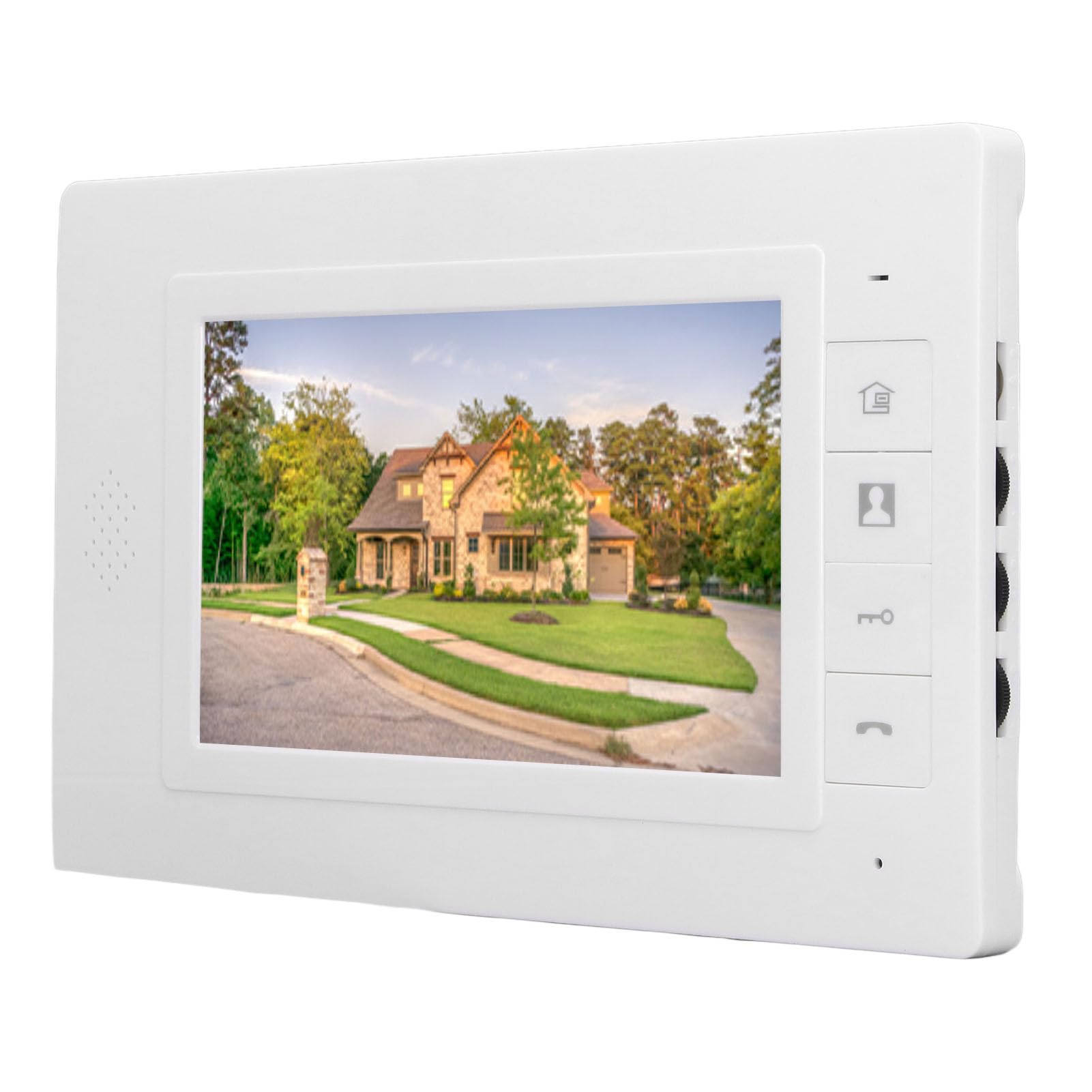 7 Inch Video Intercom System with HD Camera & 2 Monitors - 4-Wire Door Phone Kit, IR Night Vision, Two-Way Audio & Remote Unlock for Villa Security - Perfect for Home, Apartment & Office Entry Control