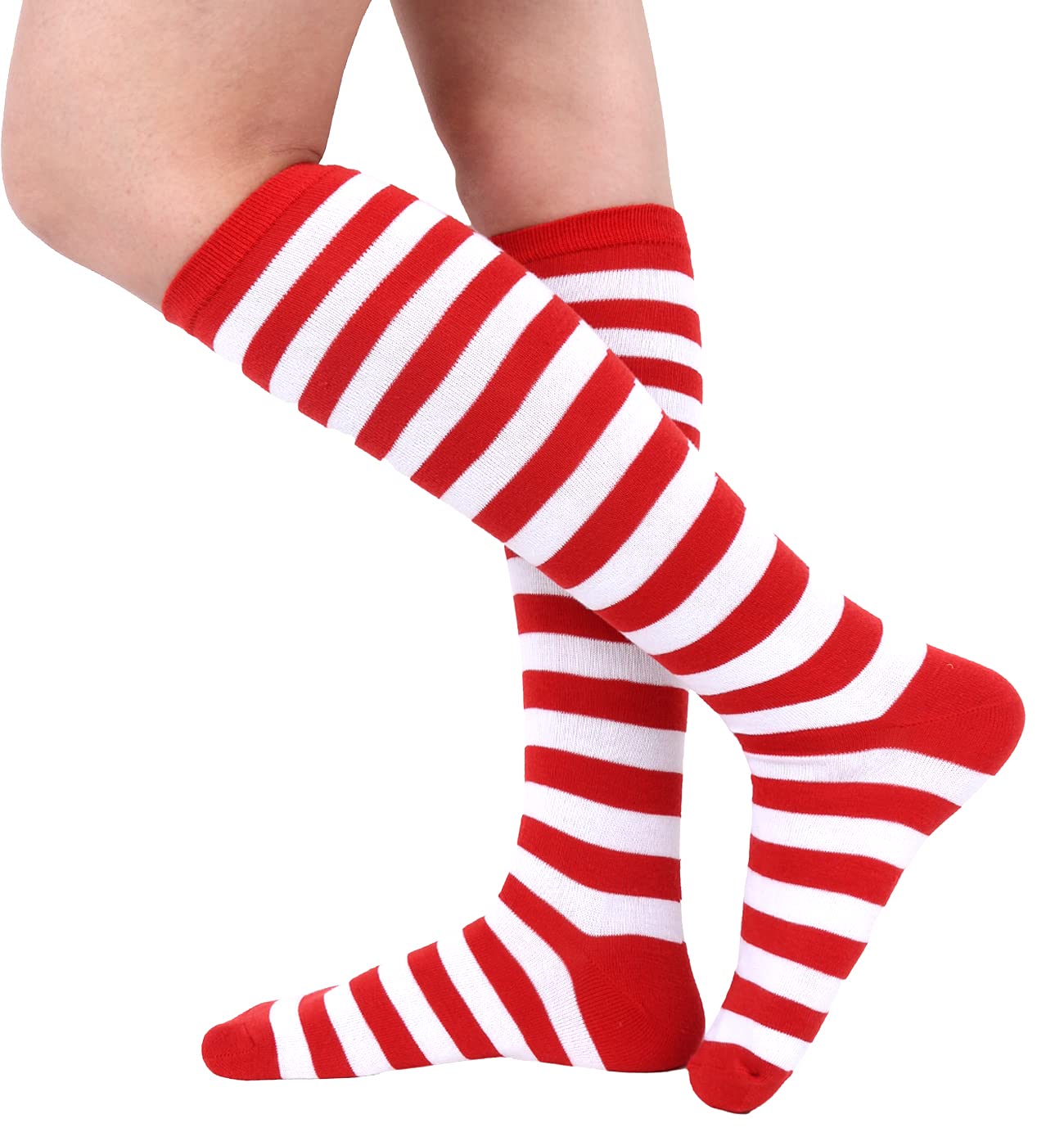 Benefeet Women's Knee High Striped Socks - Colorful Novelty Athletic Tube Socks for Women & Girls - Perfect for Running, Yoga, Workouts & Casual Wear