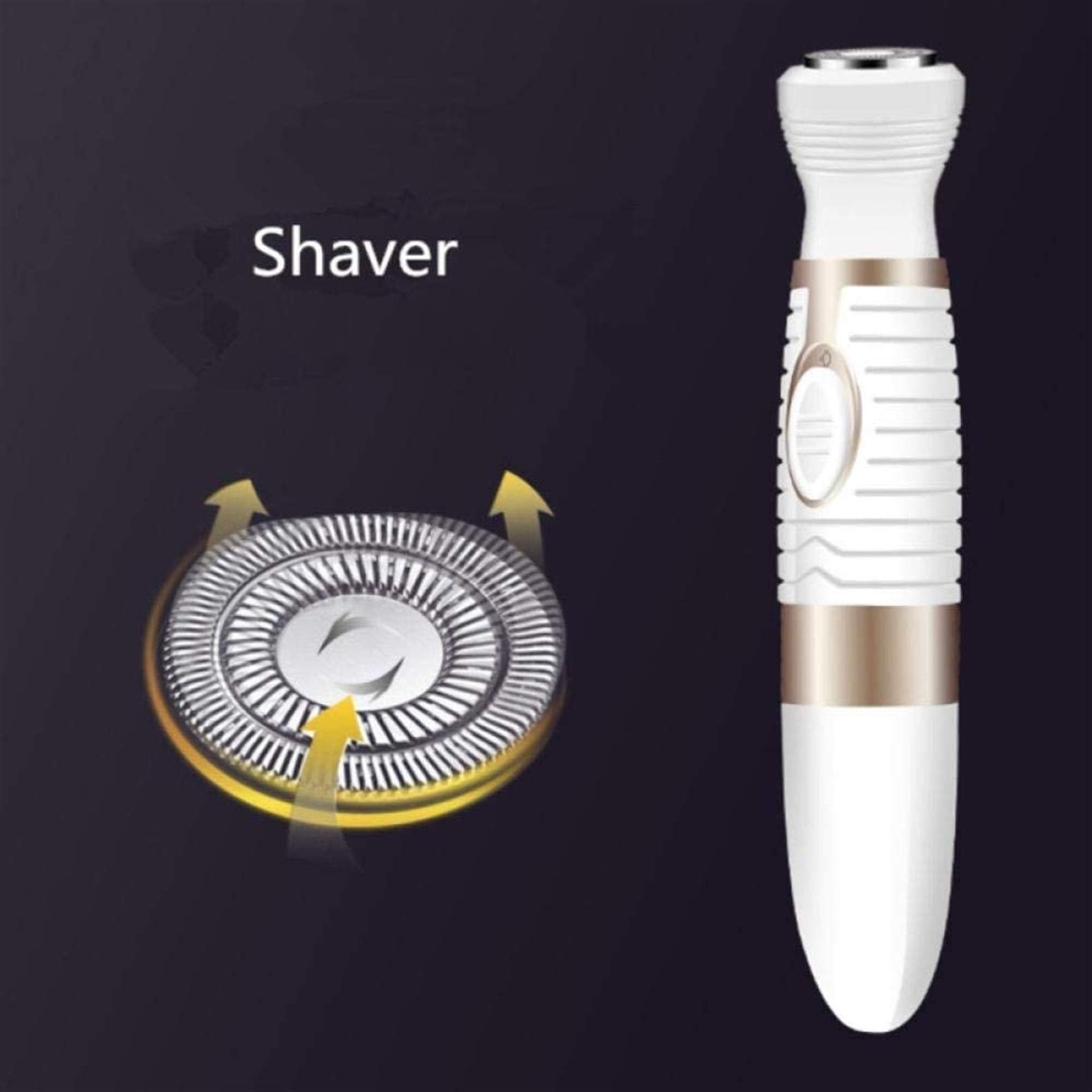 Painless Waterproof Nose & Ear Hair Trimmer for Men & Women - Dual Edge Blades for Easy Cleaning, 4-in-1 Eyebrow & Facial Hair Grooming Kit | Perfect for Travel, Home & Personal Care Routine