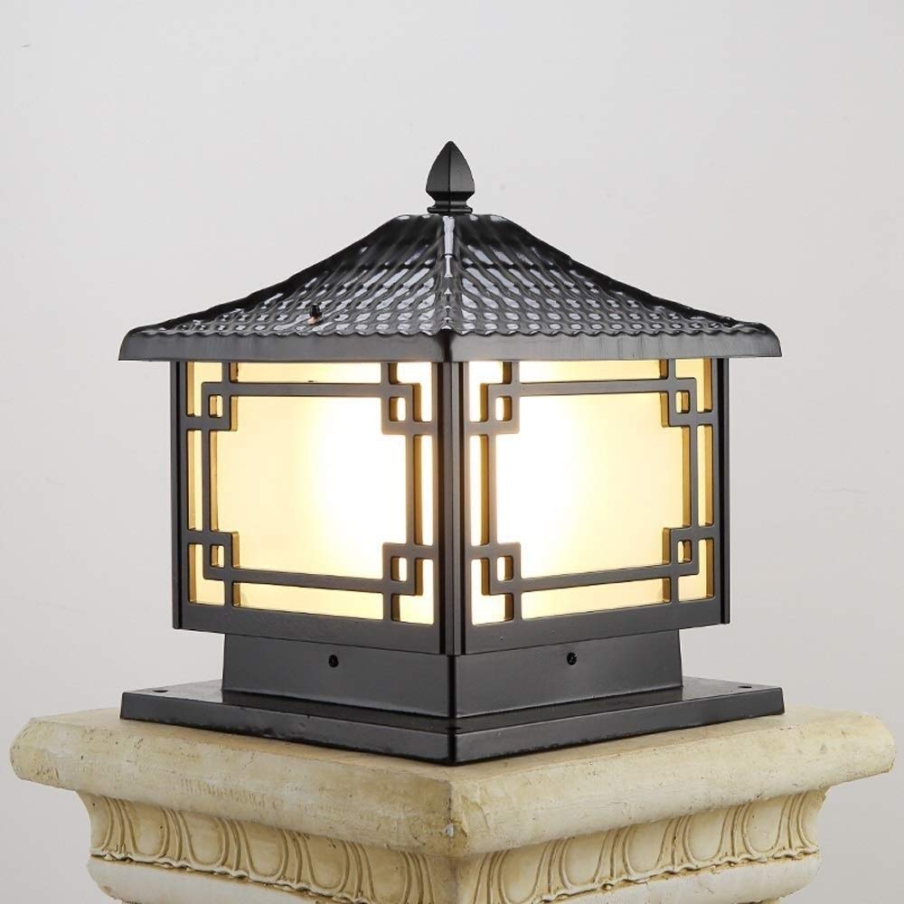 GUOCC European Style Garden Balcony Lawn Street Light - Luxury Outdoor Landscape Lighting with E27 Socket, Aluminum & Glass, IP55 Waterproof - Perfect for Villa Entrances, Parks, and Square Decorations