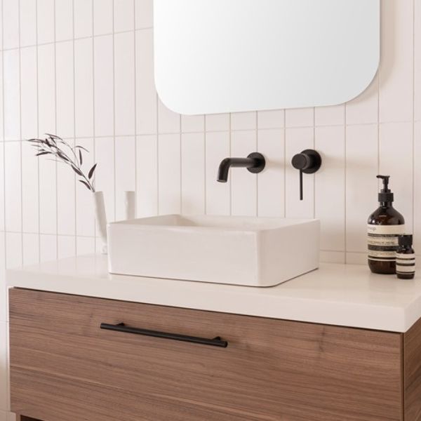 ADP Selma 400 x 280mm White Above Counter Bathroom Basin - Modern Ensuite Vanity Sink for Small Spaces & Powder Rooms