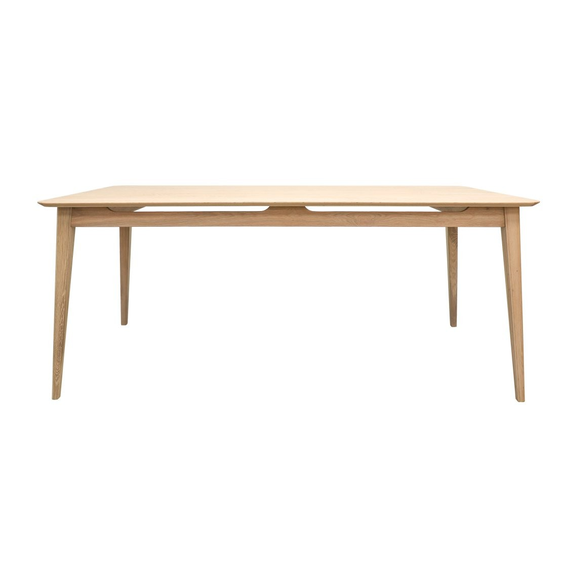 Rokke 180cm Solid Oak Dining Table - Rustic Farmhouse Style for Kitchen, Dining Room & Outdoor Entertaining