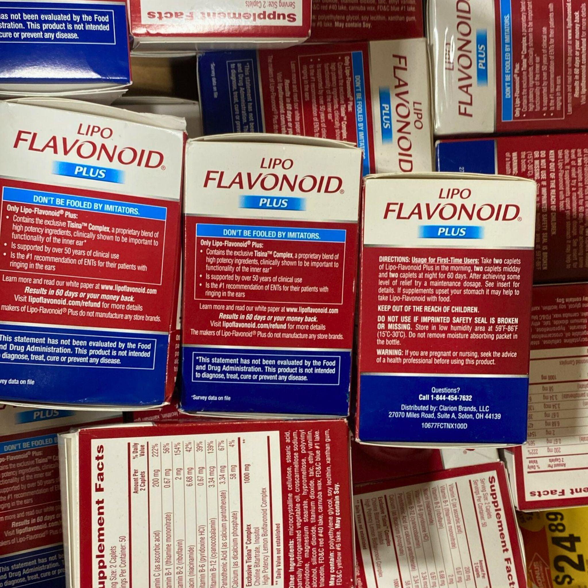 Lipo Flavonoid Plus Ear Health Supplement (24 Count) - Supports Tinnitus Relief & Hearing Wellness for Adults - Perfect for Travel, Work & Daily Use