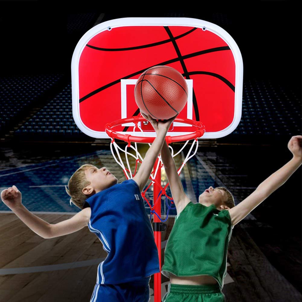 Vbestlife Indoor Basketball Hoop Set - Plastic & Iron Net Ball Hoop for Kids | Perfect for Bedroom, Playroom & Backyard Fun | Durable Basketball Board Toy for Children