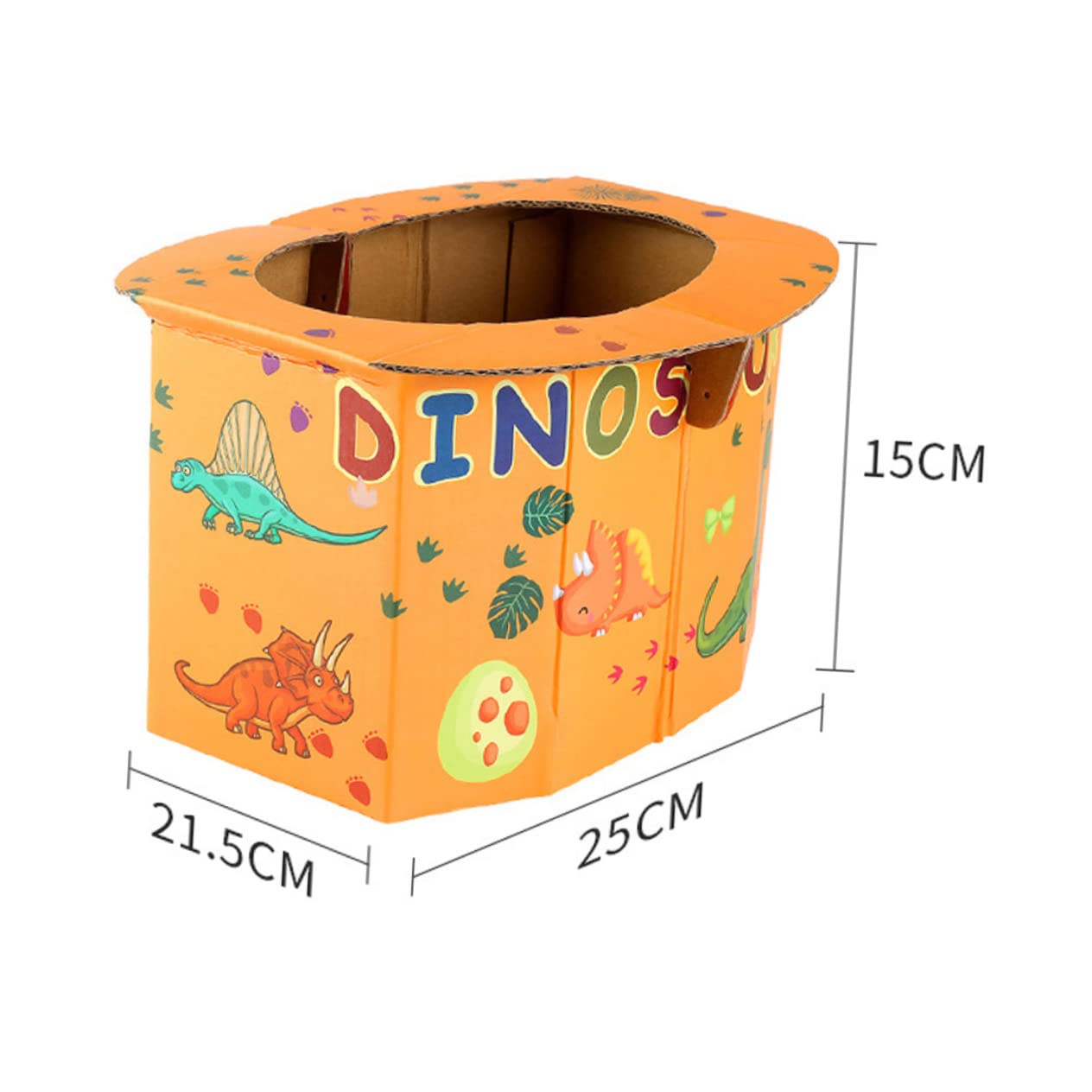 Foldable Travel Toilet for Camping & Emergencies - 4 Pack Portable Corrugated Paper Potty for Adults & Kids - Compact, Disposable & Eco-Friendly Solution for Outdoor Adventures, Road Trips & Hiking