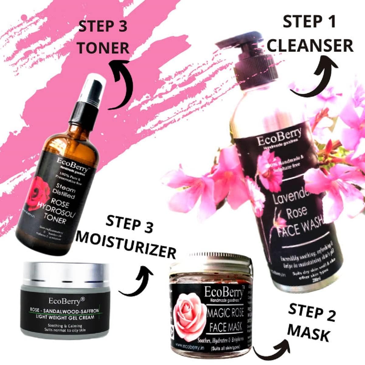 Organic Rose Sandalwood Saffron Lightweight Gel Cream - Hydrating, Calming & Soothing Face Moisturizer | Natural, Non-Comedogenic, Paraben-Free, Chemical-Free, Cruelty-Free Skincare | Perfect for Dry, Sensitive Skin & Nighttime Routine