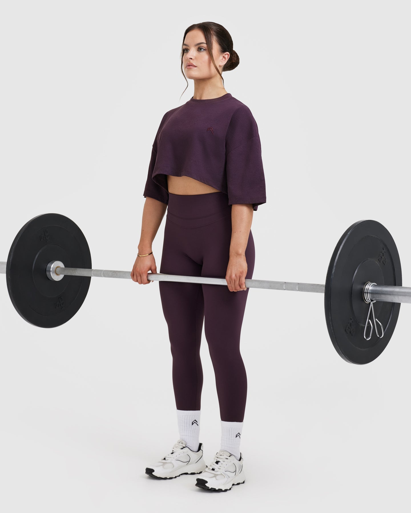 Classic Relaxed Crop Lightweight T-Shirt for Women | Soft Comfortable Casual Tee in Blackberry Purple | Perfect for Summer Outfits, Beach Wear & Lounge