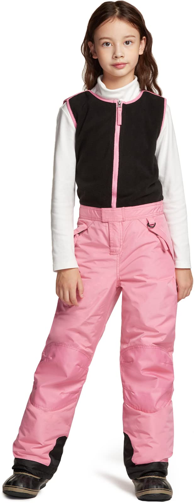 TSLA Kids Waterproof Insulated Snow Bibs for Boys & Girls - Winter Snowboard Overalls with Ripstop Fabric - Perfect for Skiing, Snow Play & Cold Weather Activities