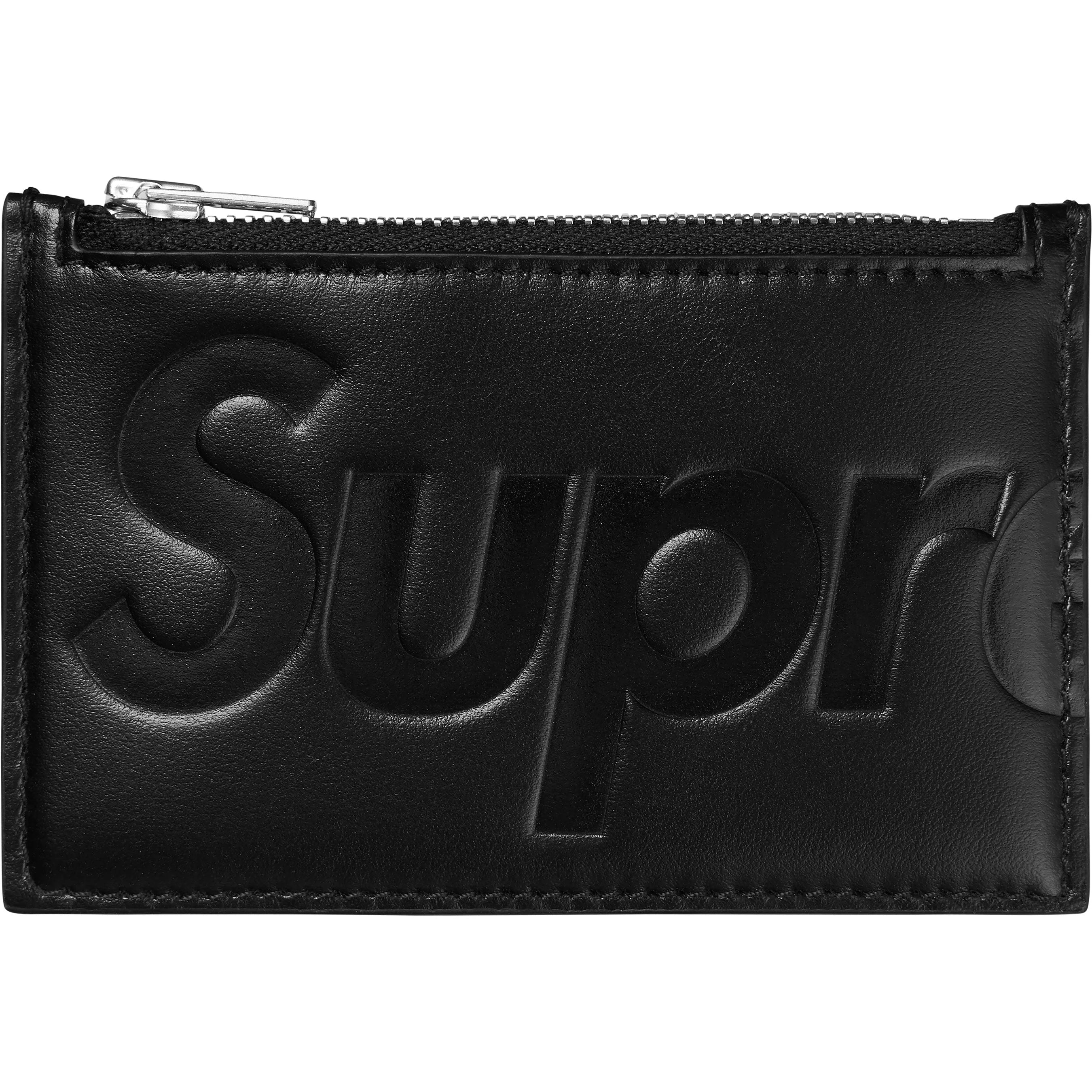 SUPREME 25SS Genuine Leather Card Holder Wallet - Slim RFID Blocking Credit Card Case for Men & Women - Perfect for Travel, Business, and Everyday Use