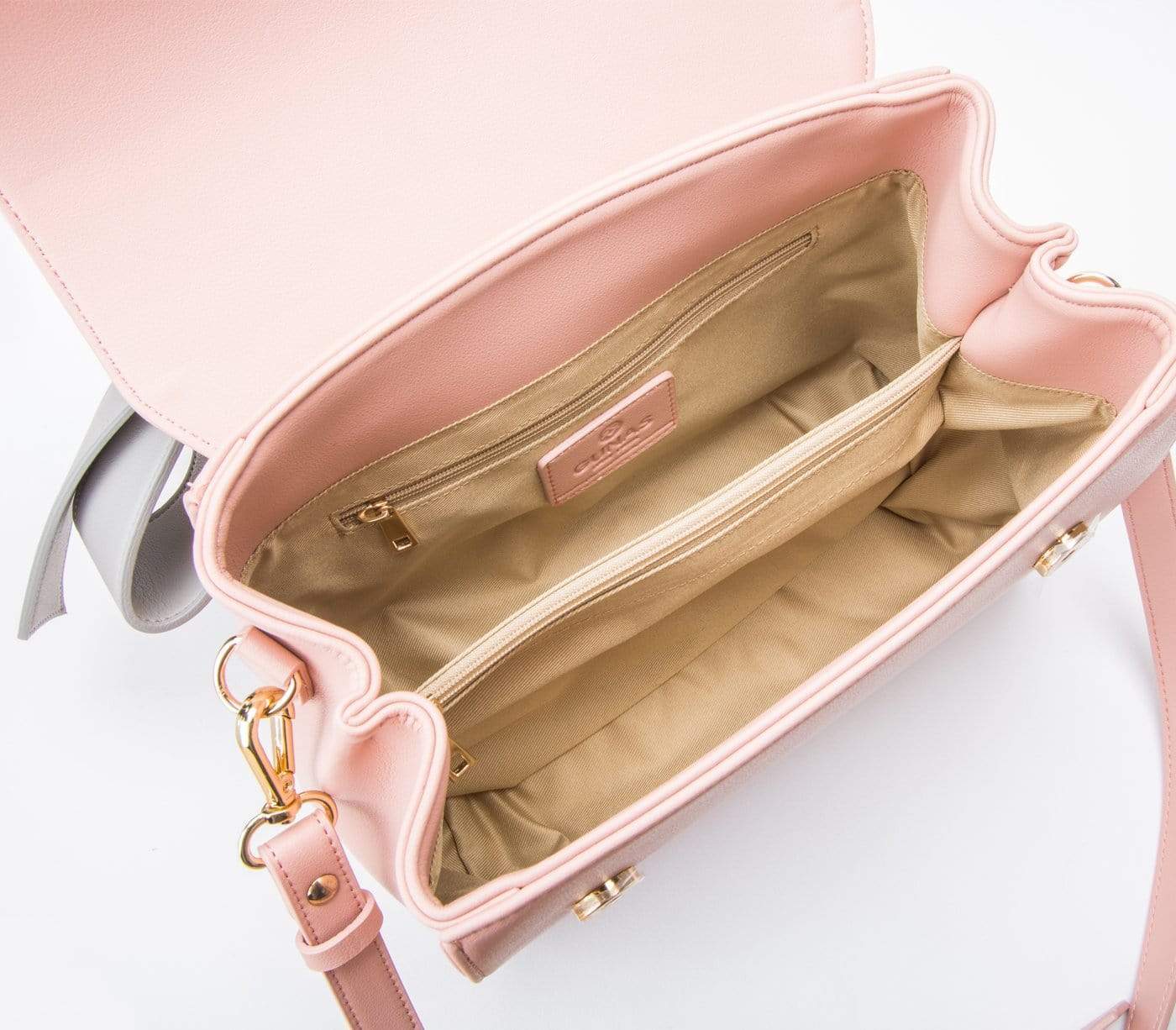 Vegan Leather Handbag for Women - Cottontail Crossbody Purse in Light Pink | Ethical Fashion Accessory for Work, Date Night & Everyday Use