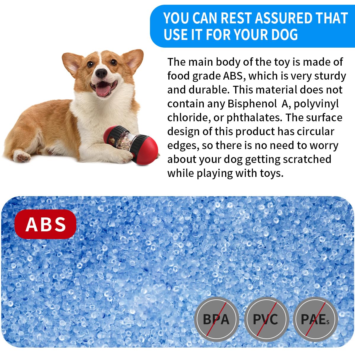 Interactive Treat Dispensing Dog Toys & Adjustable Slow Feeder Ball - Puzzle Toy for Mental Stimulation - Keeps Dogs Busy & Entertained - Perfect for Mealtime, Training & Boredom Relief