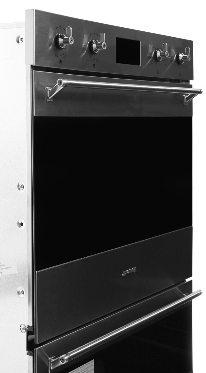 Smeg 60cm Classic Pyrolytic Electric Built-In Double Oven DOSPA6395X – Premium Stainless Steel Design for Modern Kitchens | Perfect for Baking, Roasting & Family Cooking