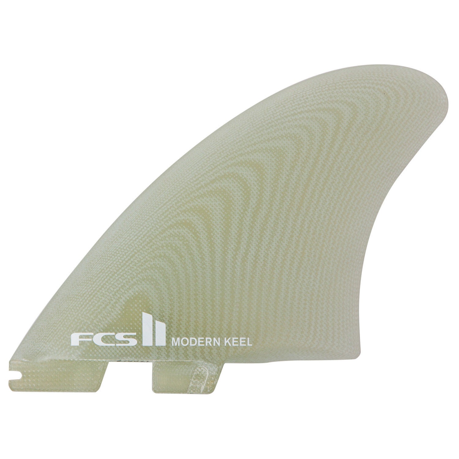 FCS II TWIN Modern Keel PG Twin Surfboard Fins - Clear - High Performance Surfing Fins for All Wave Conditions