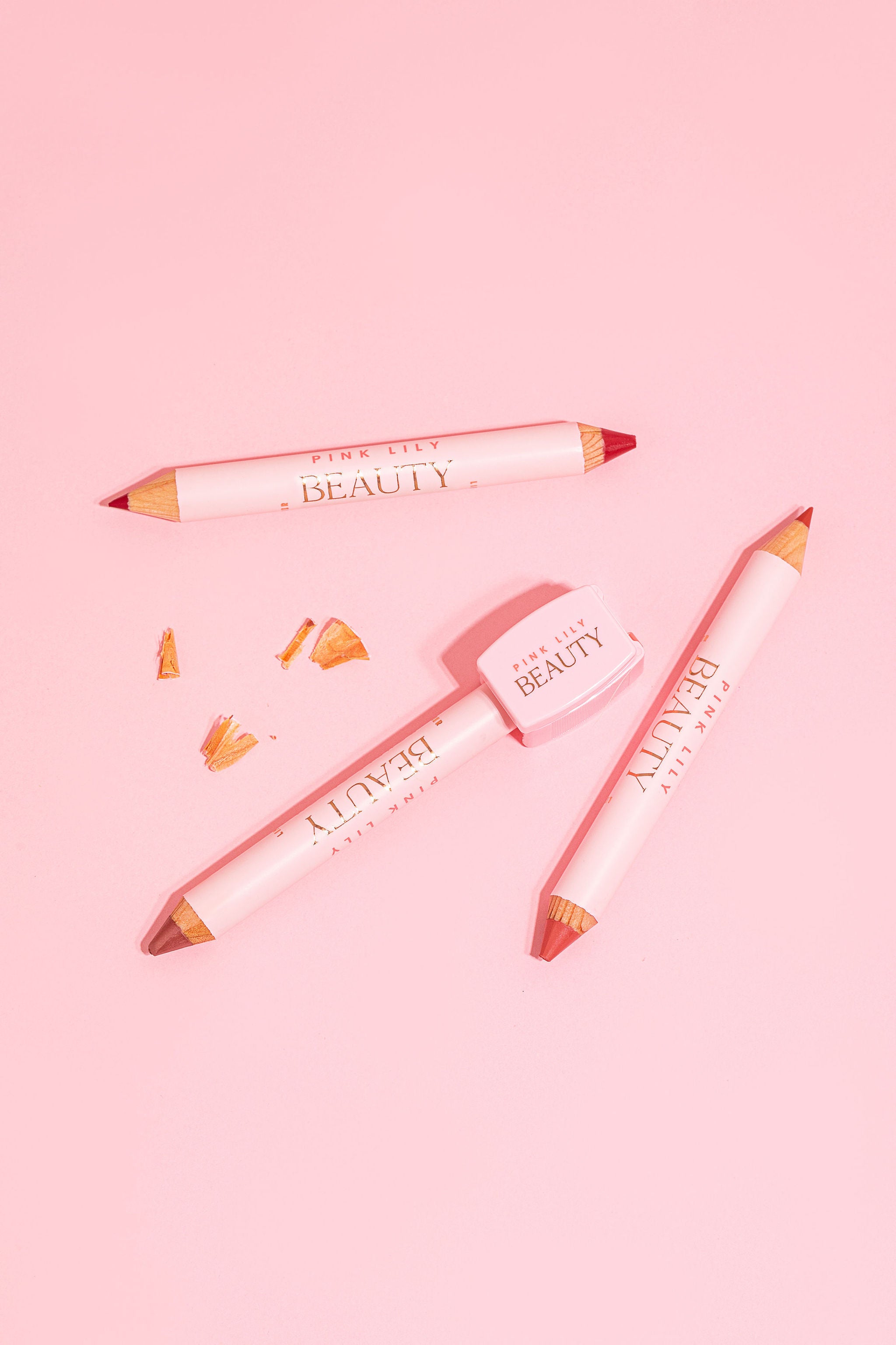 Pink Lily Beauty On Point Multi Pencil Sharpener - Dual Hole Design for Colored & Cosmetic Pencils - Perfect for Makeup Artists & Students - Final Sale