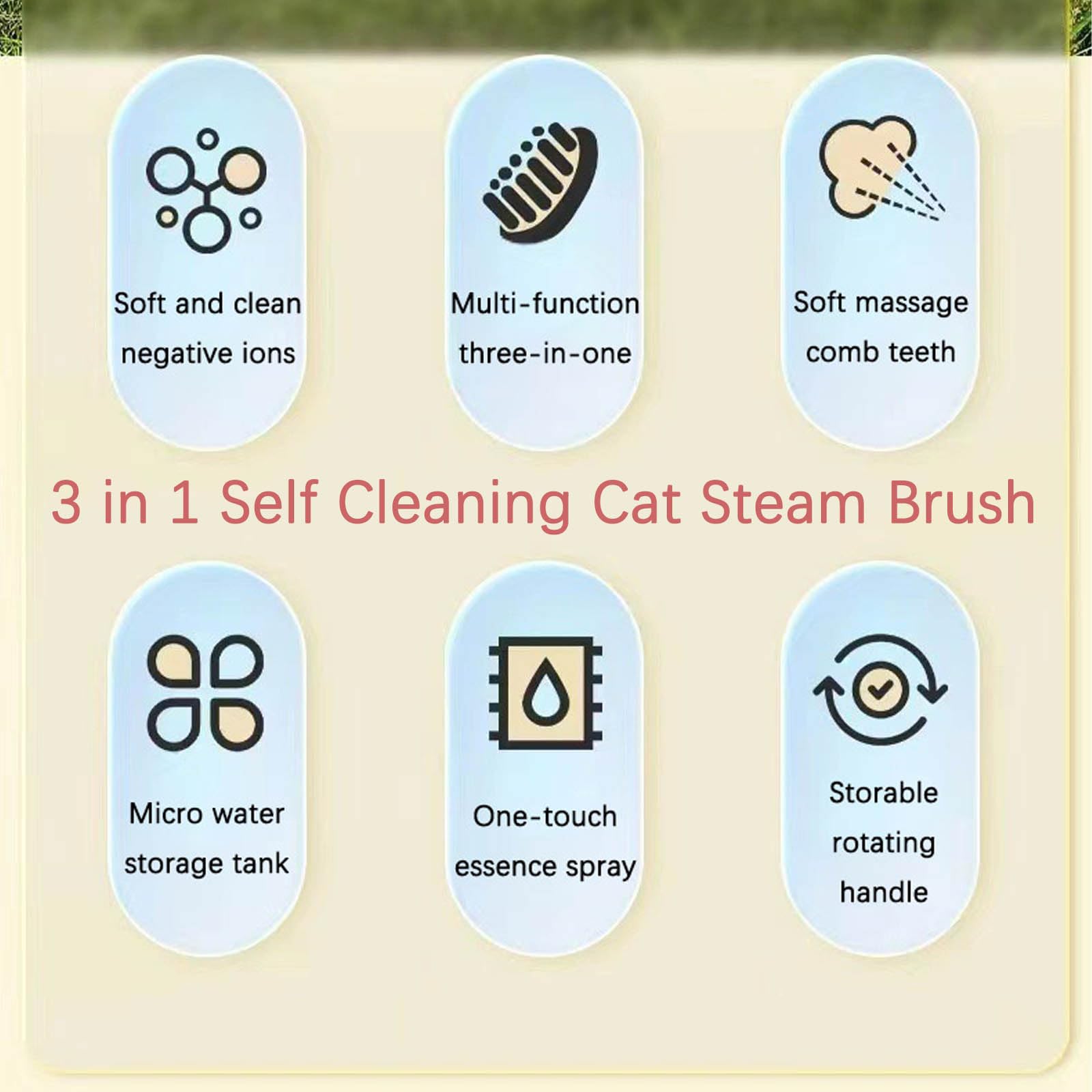 **Puffease Spritz Defur Comb for Cats & Dogs - 3-in-1 Self-Cleaning Silicone Pet Brush with 360° Rotating Bristles (Purple) - Gentle Grooming for Shedding Control & Coat Shine - Perfect for Home & Travel Use**